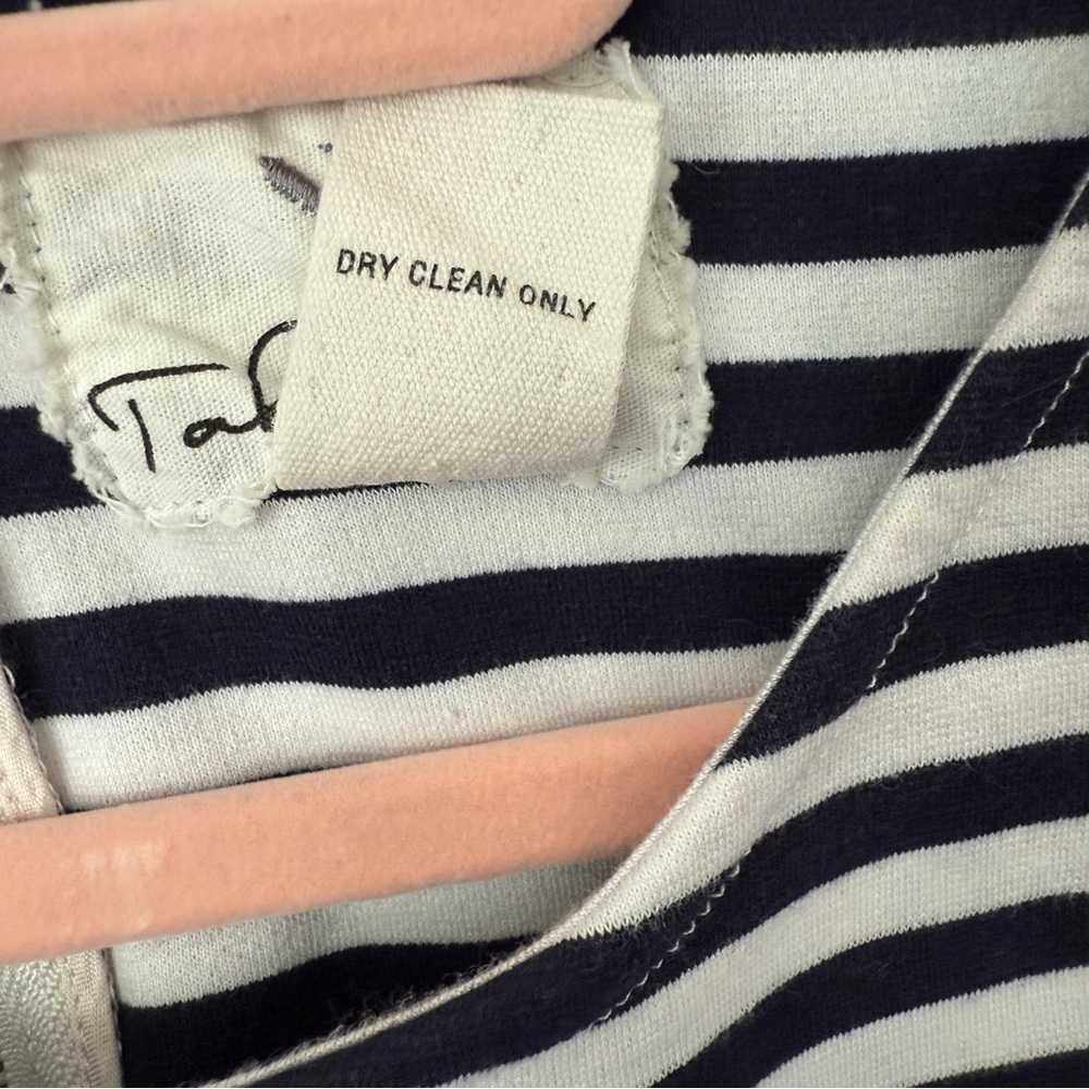 Tabitha from Anthropologie Striped Dress with Chambray Pockets Size 4 - Picture 3 of 10